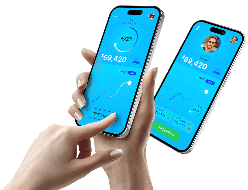 Image of a hand holding phone