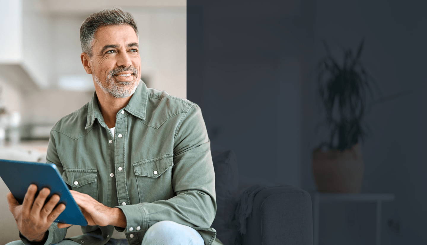 Image of person with ipad